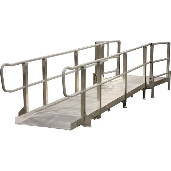 9' L Aluminum Modular Ramp Section | Mobility Mart