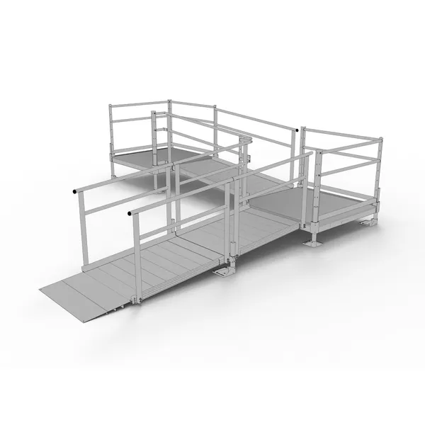 Silver Spring Clearway 14' L-Shape Ramp for Entryway, Turn | Mobility Mart