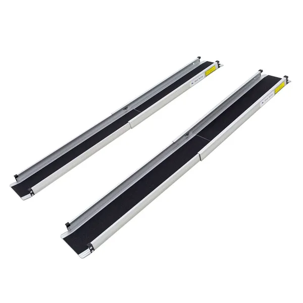 3' to 5' L Silver Spring Aluminum Telescoping Wheelchair Track Ramps ...
