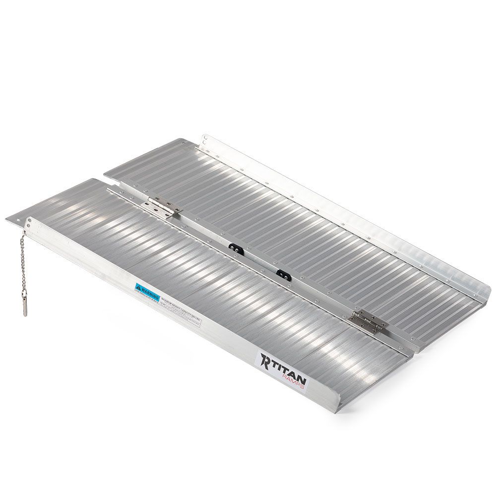 Small Titanium Ramp Titan Ramps 3' Folding Wheelchair Ramp - 600 lb. Capacity | Mobility Mart