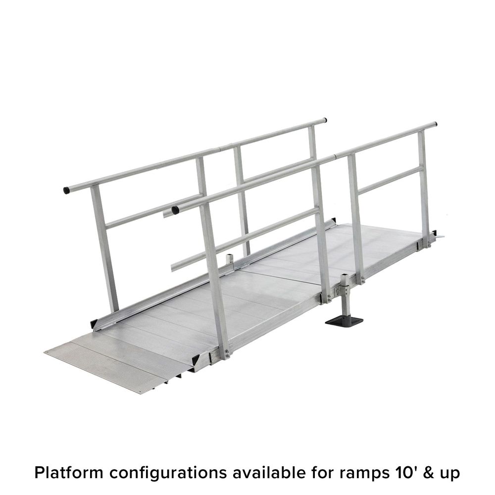 Silver Stage Ramp Silver Spring Clearway 8' Straight Modular Ramp | Mobility Mart
